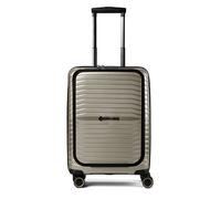Stratic Bright + 4 wheels Cabin suitcase 55 cm Laptop compartment silver colored