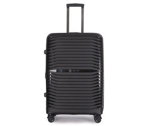 Stratic Bright+ 4 wheels Trolley L 76 cm with expansion pleat black