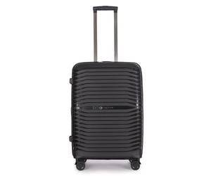 Stratic Bright+ 4 wheels Trolley M 66 cm with expansion pleat black