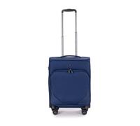 Stratic Mix Suitcase Soft Shell Travel Suitcase Trolley Suitcase Hand Luggage TSA Suitcase Lock 4 Wheels, blue, S, small / 1