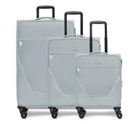 Stratic taska 4-wheel suitcase set 3 pcs. with stretch fold blue