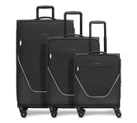 Stratic taska 4-wheel suitcase set 3 pcs. with stretch fold gray
