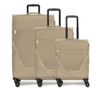 Stratic taska 4-wheel suitcase set 3 pcs. with stretch fold yellow