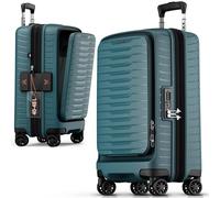 Stratic Novium 4 wheels Cabin trolley S 55 cm Laptop compartment with expansion pleat petrol