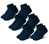 Strato Cotton 6 Pairs of Ankle High Trainers Socks, Comfortable Breathable Cotton Rich Size 6-10, Black
