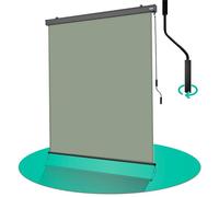 Strattore Vertical Awning 160 x 250 cm - Balcony Side Awning Outdoor Patio Garden Privacy Protection Screen - Waterproof Blind Windscreen Sunshade Window Roller UV Protection - Matcha Green