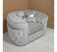 Stratus Interiors Ambassador Sofa Chesterfield Toronto Silver Trim Plush No Frill