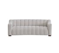 Stratus Interiors Astoria 3-Seater Boucle Sofa - Modern Panel Design, Luxurious Sofa in Light Beige Stratus Interiors Light Beige