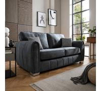 Stratus Interiors Barcelona Granite Fabric Sofa Deep Foam Cushioned Modern Seating in Grey Stratus Interiors Grey