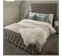 Stratus Interiors Bliss Bed Diamond Pattern Bed With Bumper Border - Add Professional Assembly & Delivery- Small Double - No Storage Type