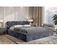 Stratus Interiors Cloud Mini Ambassador Upholstered Bed - Gas Lift Storage in Blue | Size: King Stratus Interiors Blue King