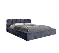 Stratus Interiors Cloud Mini Ambassador Upholstered Bed - Non-Storage in Blue | Size: Double Stratus Interiors Blue Double