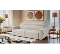 Stratus Interiors Dakota 3 Seater Electric Recliner Sofa Bed - Power Reclining Couch - Beige