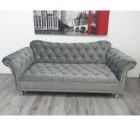 Stratus Interiors Elegance Chesterfield Curved Arm Buttoned Seat Sofa - 2 Seater