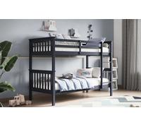 Stratus Interiors Hero Childrens Wooden Bunk Bed White And Grey - Grey - Add Professional Assembly And Delivery To Room Of Choice