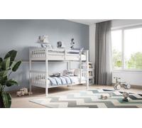 Stratus Interiors Hero Childrens Wooden Bunk Bed White And Grey - Grey - Add Professional Assembly And Delivery To Room Of Choice