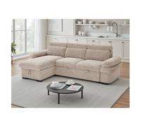Stratus Interiors Hudson Universal Corner Sofa Bed with Storage - Beige Stratus Interiors Beige
