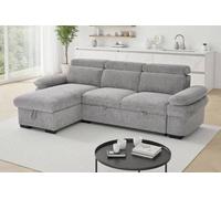 Stratus Interiors Hudson Universal Corner Sofa Bed with Storage - Grey Stratus Interiors Grey