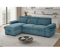 Stratus Interiors Hudson Universal L shape Sofa Bed with Storage - Blue Stratus Interiors Blue