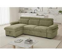 Stratus Interiors Hudson Universal L shape Sofa Bed with Storage - Green Stratus Interiors Green