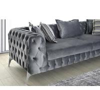 Stratus Interiors Italian Velvet Chesterfield Sofa Hand Upholstered - 3 Seater Plus 2 Seater