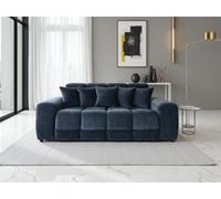 Stratus Interiors Jacob Bubble Cloud Sofa Set - Plush Comfy Sofa - Modern Living Room Furniture - 3 Seater Sofa For Living Room - Black