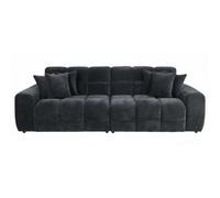 Stratus Interiors Jacob Bubble Cloud Sofa Set - Plush Comfy Sofa - Modern Living Room Furniture - 4 Seater Sofa For Living Room - Black