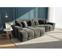 Stratus Interiors Jacob Comfy Bubble Cloud Sofa For Livingroom - Black - Left Corner