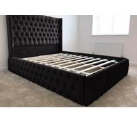 Stratus Interiors Kensington Wing Back Studded Bed Frame. - Add Professional Assembly And Delivery To Room Of Choice - Super King - No Storage Type