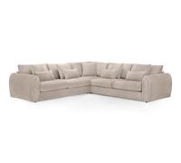 Stratus Interiors Luxury Fabric L-Shaped Corner Sofa - Modern Modular Sectional Couch