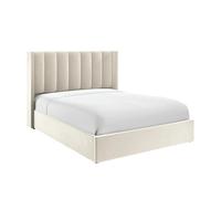 Stratus Interiors Madison Dusk Wing Back Ottoman Storage Bed Cream And Grey - Small Double
