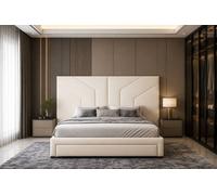 Stratus Interiors Moda Luxury Hotel Style Divan Bed with Storage Drawers in Cream | Size: King Stratus Interiors Cream King