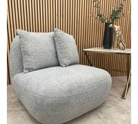 Stratus Interiors Modern Miami Boucle Swivel Lounge Accent Chair in Grey | Size: 1 Seater Stratus Interiors Grey 1 Seater