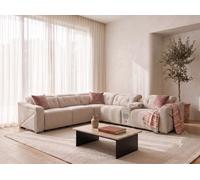 Stratus Interiors Ohio Large Corner Electric Recliner Sofa - Cupholders & Usb Charging - Beige