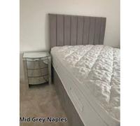 Stratus Interiors Oulton Wing Back Panel Headboard Divan Bed Optional Storage - Add Professional Assembly & Delivery- Small Double - 4 Drawer