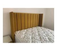 Stratus Interiors Oulton Wing Back Panel Headboard Divan Bed Optional Storage - Add Professional Assembly & Delivery- Double - 2 Drawer