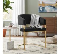 Stratus Interiors Prado Kitchen Dining Chair Faux Leather H86x51.5xW60 in Black | Size: Large Stratus Interiors Black L