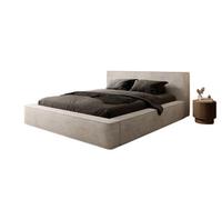 Stratus Interiors Short Headboard Platform Bed Mini Ambassador Plain Style Frame - Small Double - Gas Lift Storage