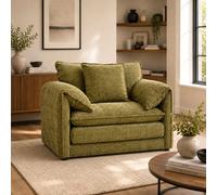 Stratus Interiors Solaya Luxury Chenille - Durable Stylish - 1 Seater Sofa Living Room Seating - Green