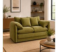 Stratus Interiors Solaya Luxury Chenille Sofa - Durable Stylish - 2 Seater Sofa For Living Room - Green