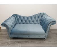 Stratus Interiors Stella Curved Arm Sofa Chaise Lounge Velvet Baroque Style - 2 Seater