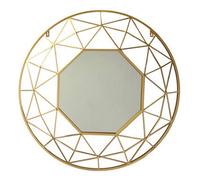 Stratus Interiors Verve Gold Round 3D Effect Wall Mirror
