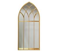 Stratus Interiors York Gold Arched Retro Wall Mirror