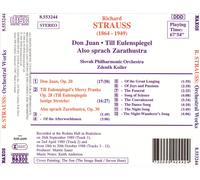 STRAUSS: DON JUAN; TILL EULENSPIEGEL; ALSO SPRACH ZARATHUSTRA NEW CD
