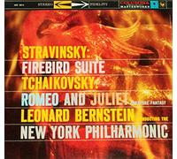STRAVINSKY Firebird Suite TCHAIKOVSKY Romeo and Juliet LP Bernstein NYP Columbia MS 6014 stereo 360 sound NM