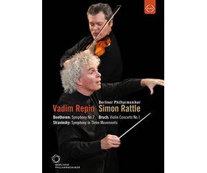 Stravinsky: Symphony in Three Movements; Bruch: Violin Concerto No.1; Beethoven: Symphony No.7 (Berlin Philharmonic Orchestra/Simon Rattle)