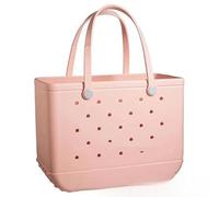 Straw Bag Beach Bags Waterproof Sandproof Large Size EVA Rubber Outdoor Portable Travel Washable Tote Bag For Sports(4,38x13x32CM)