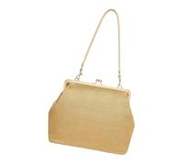Straw Bag Kiss-Lock Vintage Style Pouch