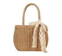 Straw Beach Bag - Summer Woven Straw Shoulder Bag, Large Holiday Travel Rattan Purse | Comfort Anywhere Paper Rope Beach Bag with Lightweight Pool Picnic for Women Family, a, Siehe Beschreibung