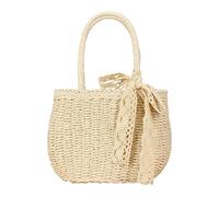 Straw Beach Bag Timeless Tote - Lightweight Shopping Summer Clutch, Woven Style Complements Outings | Bag Shoulder Handbags, Large Beeach Coastal Trips, Weekend Adventures, Events, Le, Beige, Refer to
